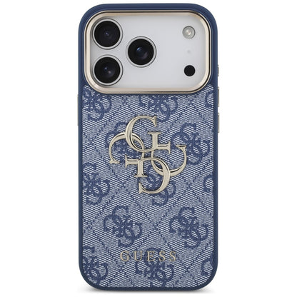 Θήκη για Apple iPhone 18 Pro / 17 Pro, Guess, 4G Big Classic Logo, Μπλε
