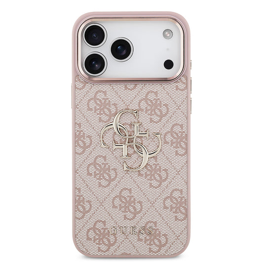 Θήκη για Apple iPhone 18 Pro / 17 Pro, Guess, 4G Big Classic Logo, Ροζ