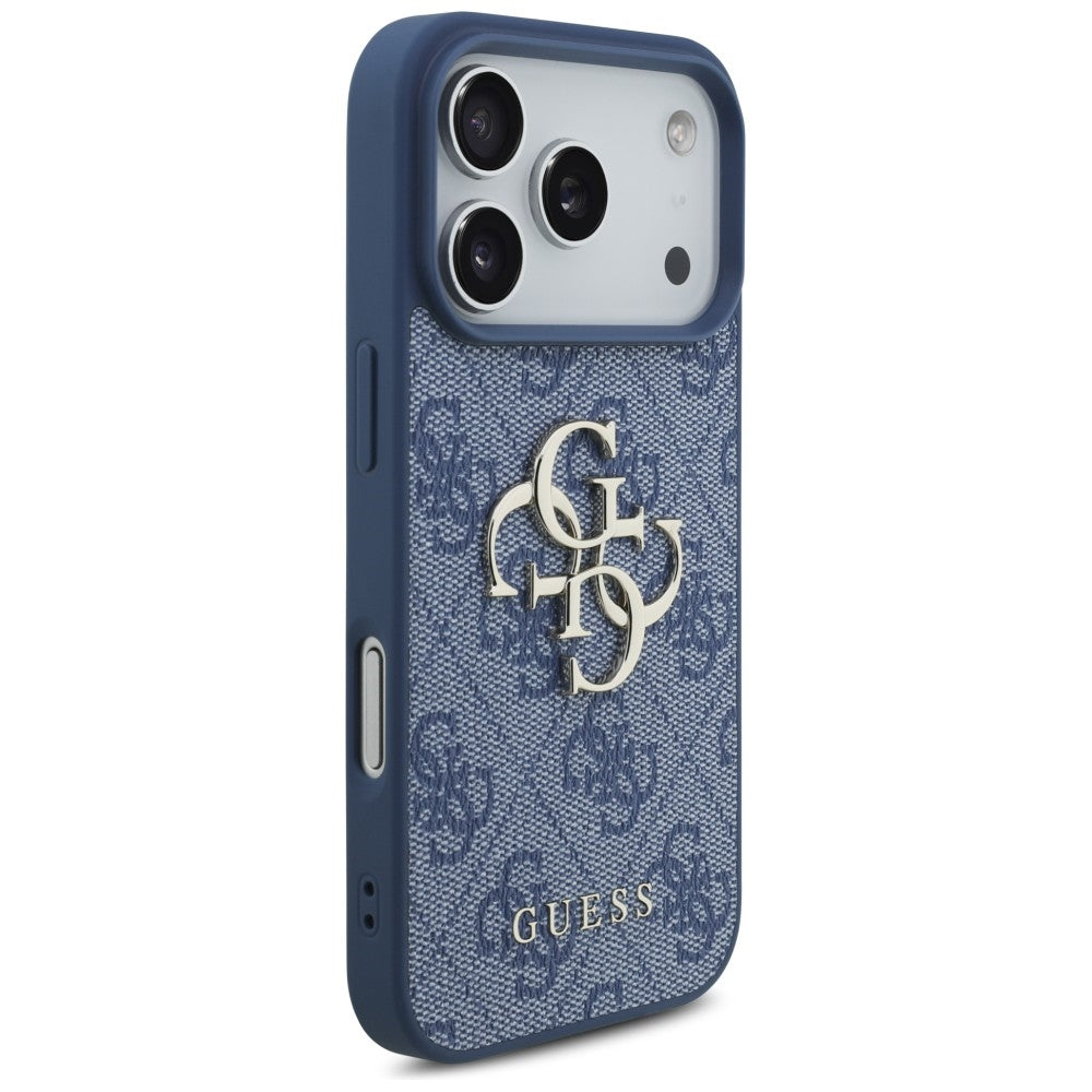 Θήκη για Apple iPhone 18 Pro / 17 Pro, Guess, 4G Big Logo, Μπλε