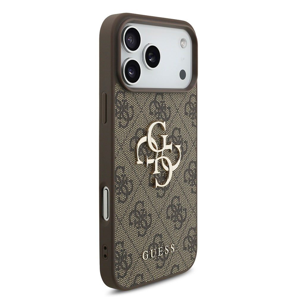 Θήκη για Apple iPhone 18 Pro / 17 Pro, Guess, 4G Big Logo, Καφέ