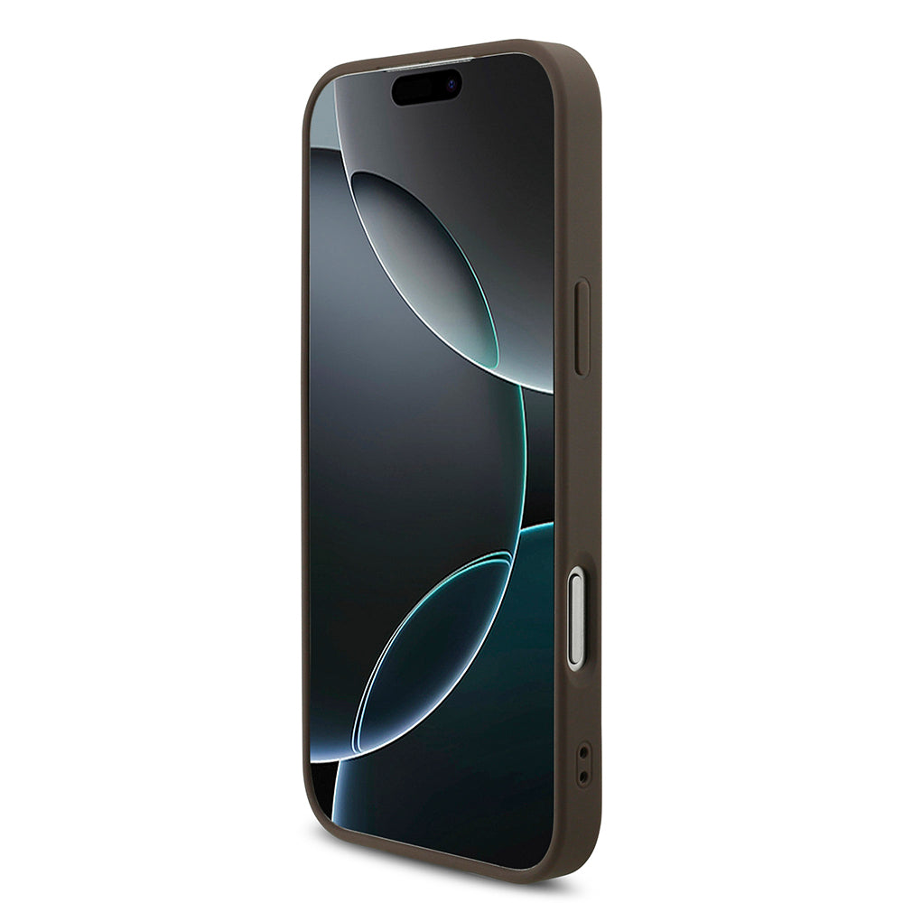 Θήκη για Apple iPhone 18 Pro / 17 Pro, Guess, 4G Big Logo, Καφέ