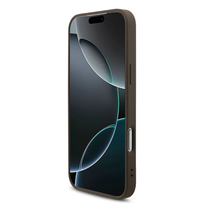 Θήκη για Apple iPhone 18 Pro / 17 Pro, Guess, 4G Big Logo, Καφέ