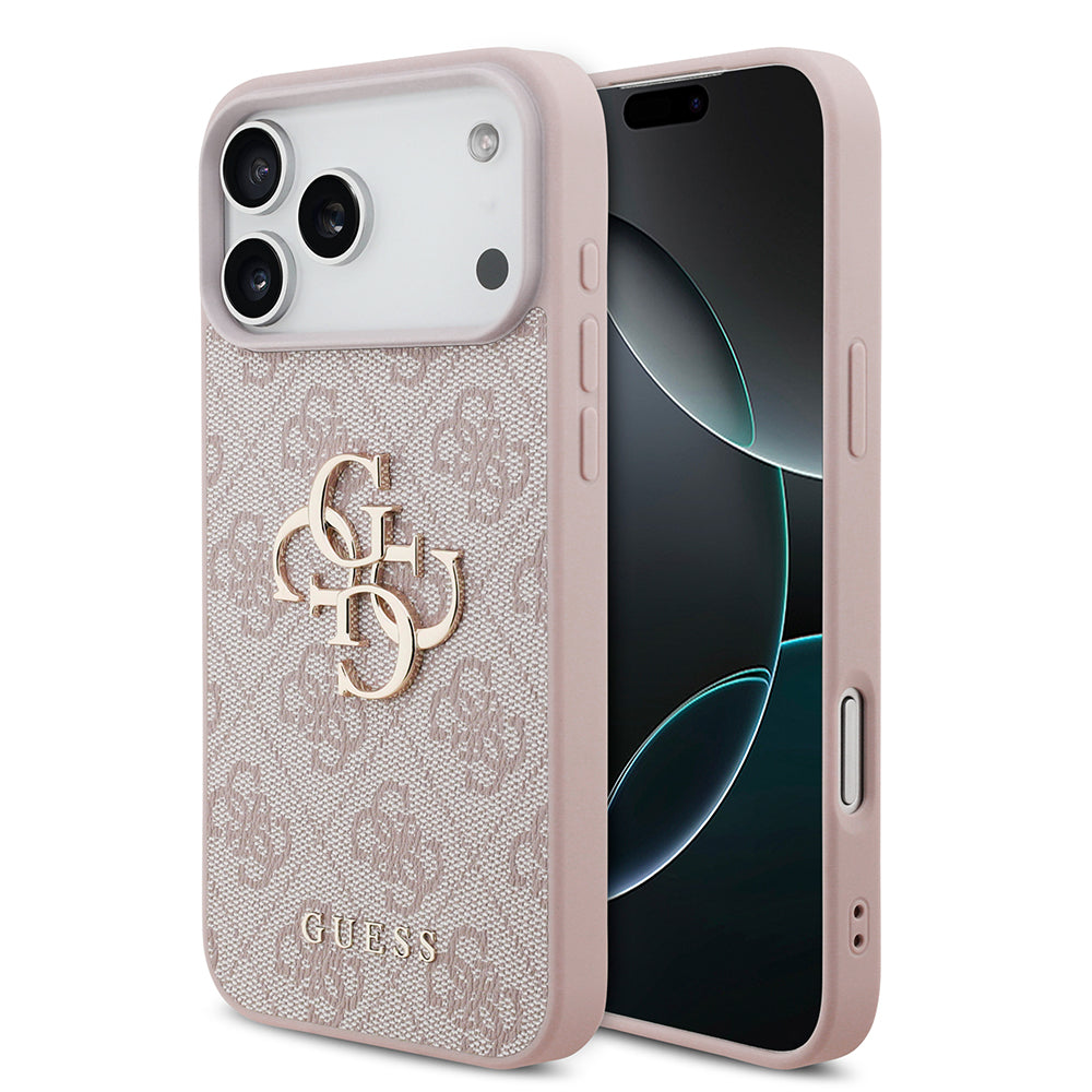 Θήκη για Apple iPhone 18 Pro / 17 Pro, Guess, 4G Big Logo, Ροζ
