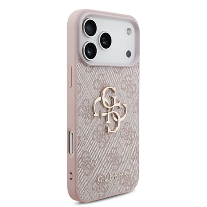 Θήκη για Apple iPhone 18 Pro / 17 Pro, Guess, 4G Big Logo, Ροζ