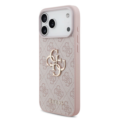 Θήκη για Apple iPhone 18 Pro / 17 Pro, Guess, 4G Big Logo, Ροζ