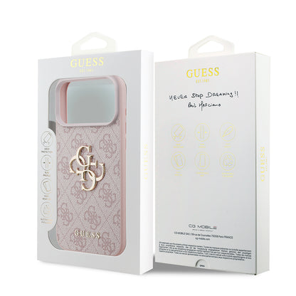 Θήκη για Apple iPhone 18 Pro / 17 Pro, Guess, 4G Big Logo, Ροζ