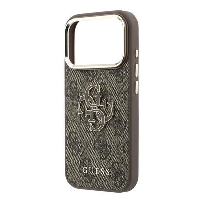 Θήκη για Apple iPhone 18 Pro / 17 Pro, Guess, 4G Big Resin Logo, Καφέ