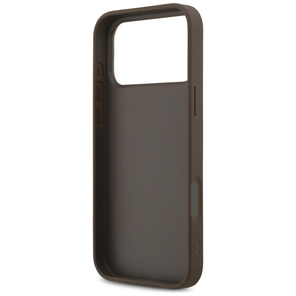 Θήκη για Apple iPhone 18 Pro / 17 Pro, Guess, 4G Classic Logo, Καφέ