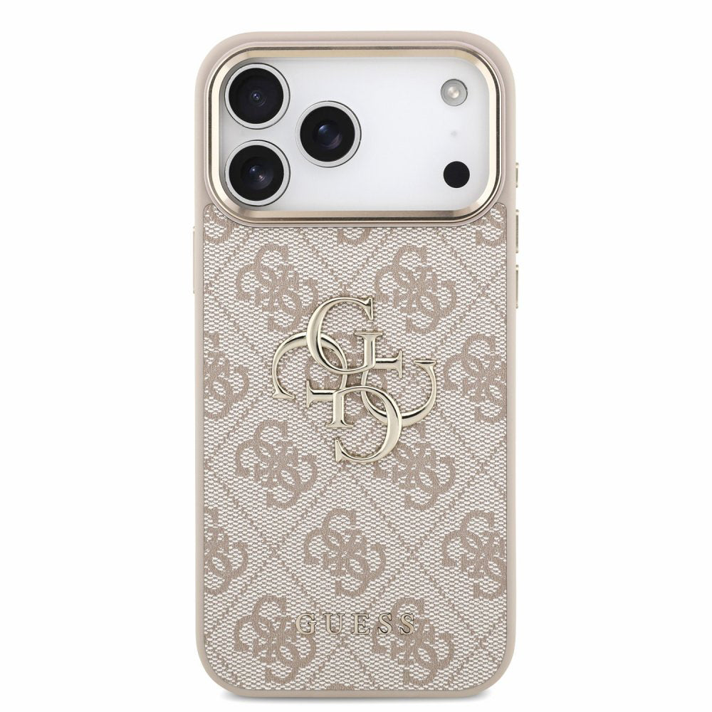Θήκη για Apple iPhone 18 Pro / 17 Pro, Guess, 4G Classic Logo with Strap, Ροζ Χρυσό