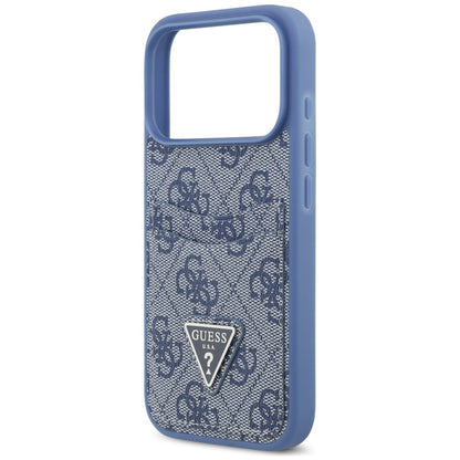 Θήκη για Apple iPhone 18 Pro / 17 Pro, Guess, 4G Double Card Triangle, Μπλε