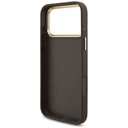 Θήκη για Apple iPhone 18 Pro / 17 Pro, Guess, Big 4G Classic Logo & Big Strap Metal Buttons, Καφέ