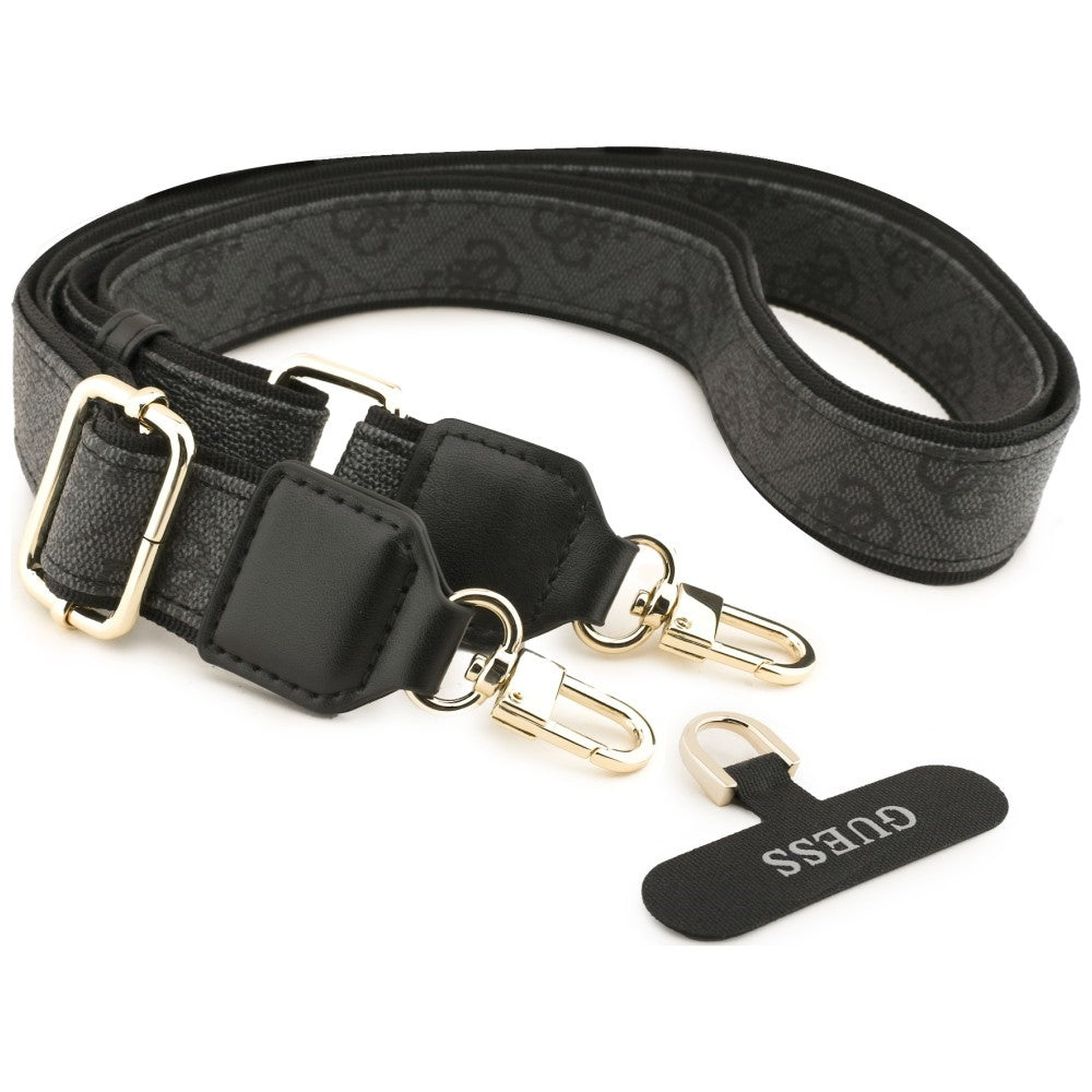 Θήκη για Apple iPhone 18 Pro / 17 Pro, Guess, Big 4G Classic Logo & Big Strap Metal Buttons, Μαύρη