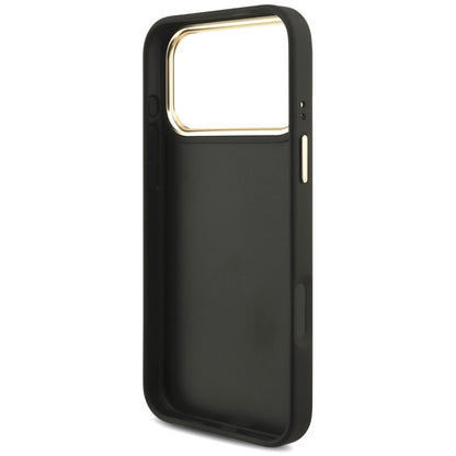 Θήκη για Apple iPhone 18 Pro / 17 Pro, Guess, Big 4G Classic Logo & Big Strap Metal Buttons, Μαύρη