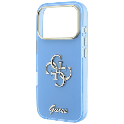 Θήκη για Apple iPhone 18 Pro / 17 Pro, Guess, IML 4G Metal Script, Μπλε