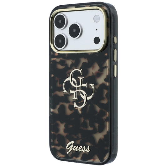 Θήκη για Apple iPhone 18 Pro / 17 Pro, Guess, IML 4G Metal Script, Καφέ
