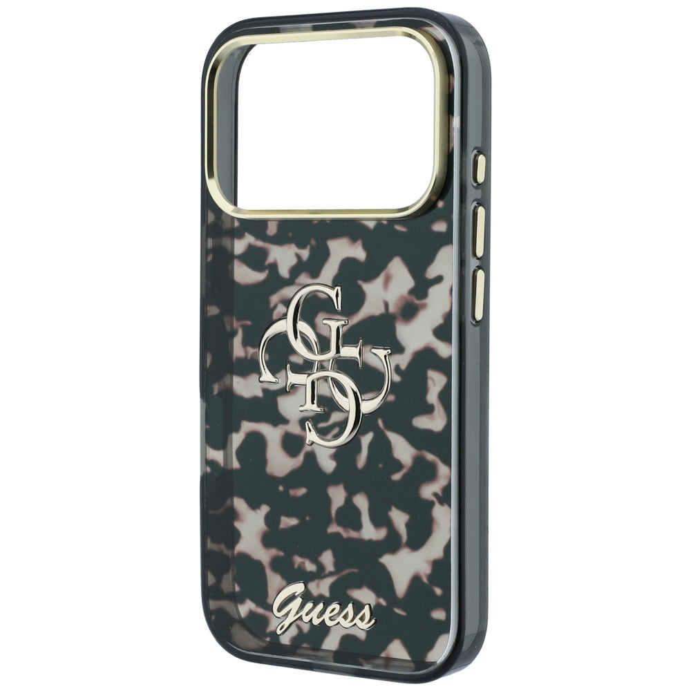 Θήκη για Apple iPhone 18 Pro / 17 Pro, Guess, IML 4G Metal Script, Καφέ