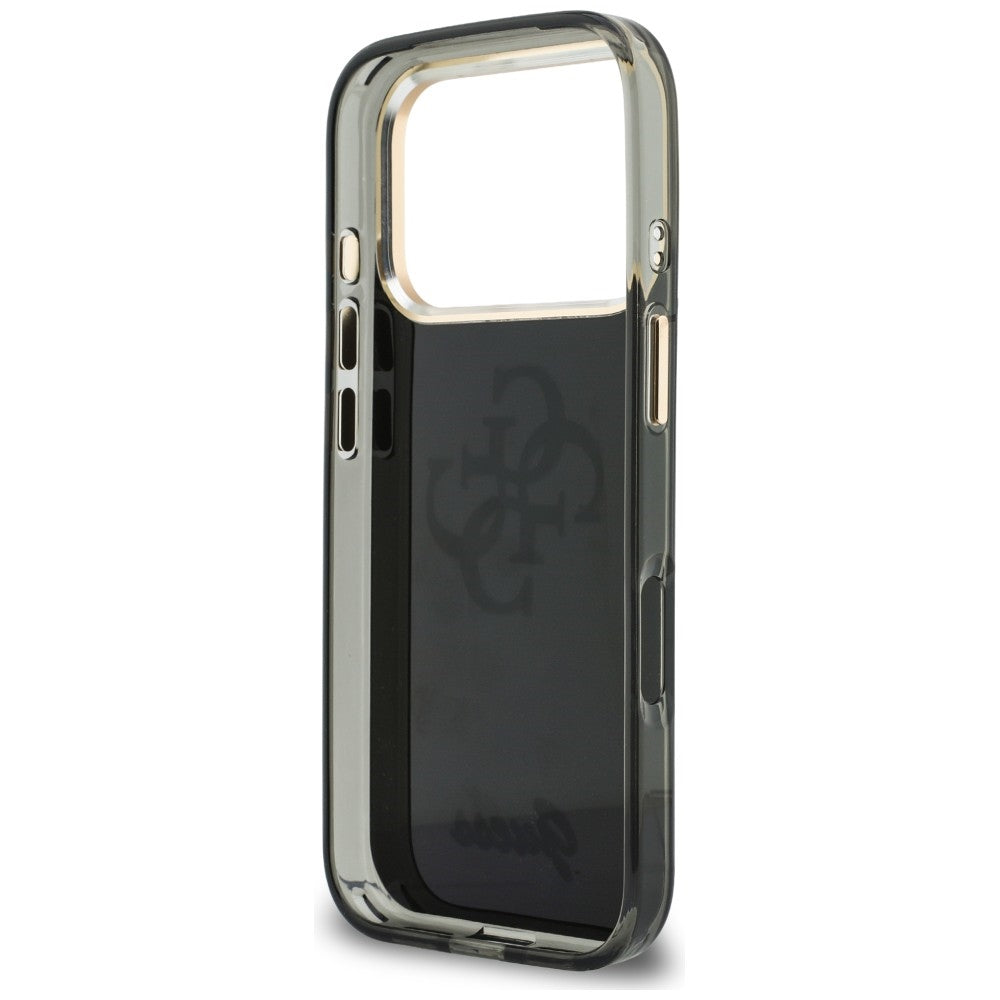 Θήκη για Apple iPhone 18 Pro / 17 Pro, Guess, IML 4G Metal Script, Μαύρη