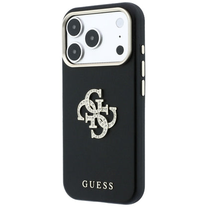 Θήκη για Apple iPhone 18 Pro / 17 Pro, Guess, Smooth Big Strass Logo, Μαύρη
