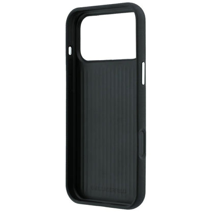 Θήκη για Apple iPhone 18 Pro / 17 Pro, Karl Lagerfeld, Saffiano με καρφίτσα κεφαλής Karl & Choupette και λογότυπο, Μαύρη