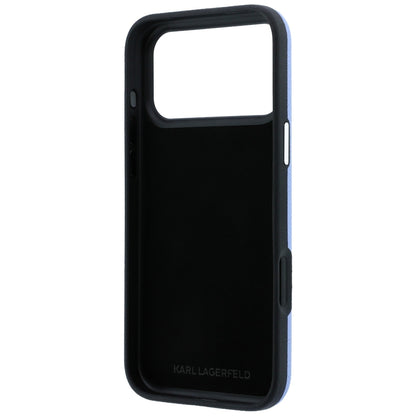 Θήκη για Apple iPhone 18 Pro / 17 Pro, Karl Lagerfeld, Λείο Μεγάλο Ρητινώδες Λογότυπο Υπογραφής, Μπλε