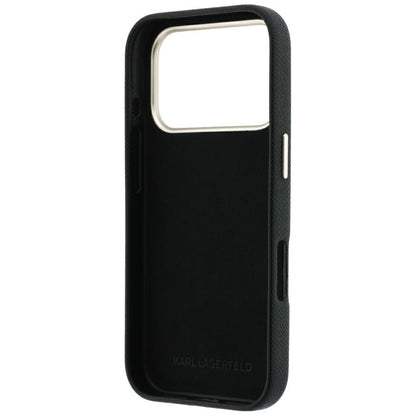Θήκη για Apple iPhone 18 Pro / 17 Pro, Karl Lagerfeld, Smooth Big Resin Signature Logo, Μαύρη