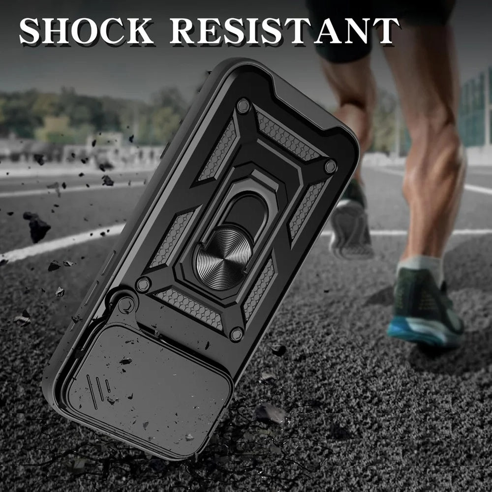 Case for Apple iPhone 18 Pro / 17 Pro, Techsuit, CamShield, Black