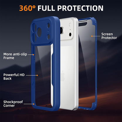 Θήκη για Apple iPhone 18 Pro / 17 Pro, Techsuit, ColorVerse 360, Μπλε