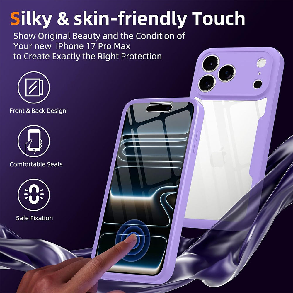 Θήκη για Apple iPhone 18 Pro / 17 Pro, Techsuit, ColorVerse 360, Μωβ