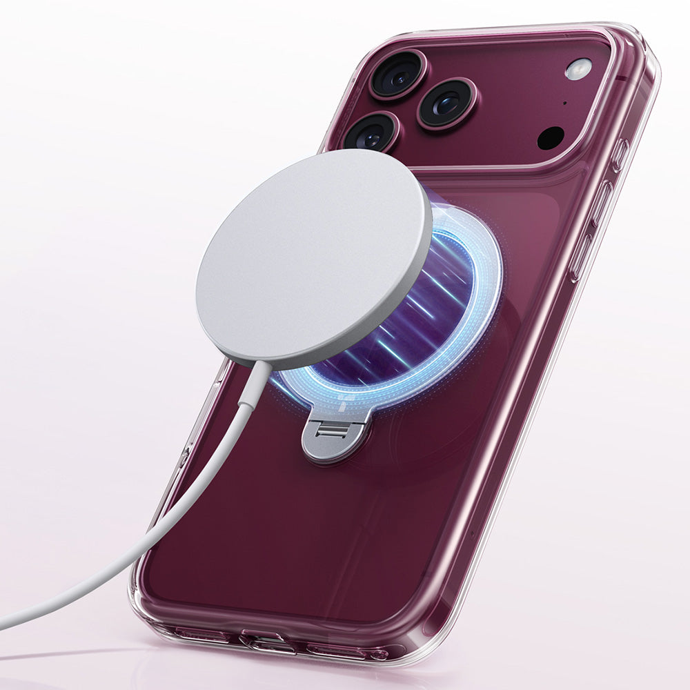 Θήκη MagSafe για Apple iPhone 18 Pro / 17 Pro, Torras, Ostand Spin, Διαφανής