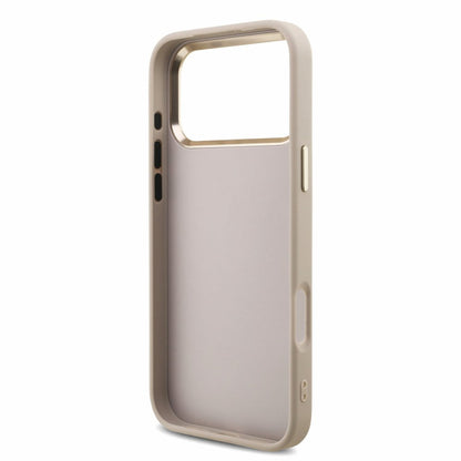 Θήκη για Apple iPhone 18 Pro Max / 17 Pro Max, Guess, 4G Classic Logo με λουράκι, Ροζ Χρυσό