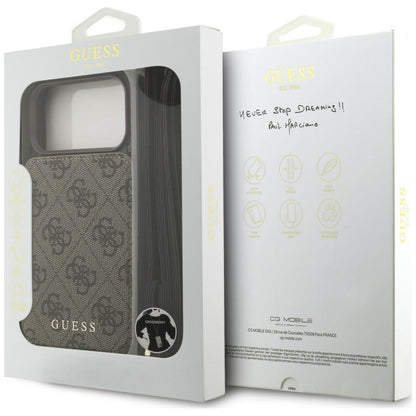 Θήκη για Apple iPhone 18 Pro Max / 17 Pro Max, Guess, 4G Crossbody Cardslot, Καφέ