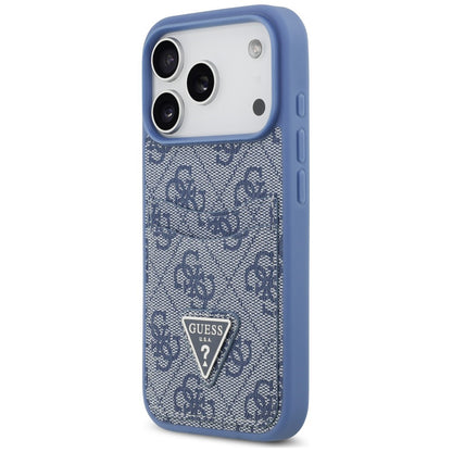 Θήκη για Apple iPhone 18 Pro Max / 17 Pro Max, Guess, 4G Double Card Triangle, Μπλε