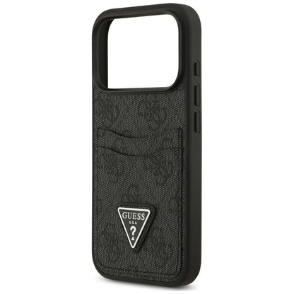 Θήκη για Apple iPhone 18 Pro Max / 17 Pro Max, Guess, 4G Double Card Triangle, Μαύρη