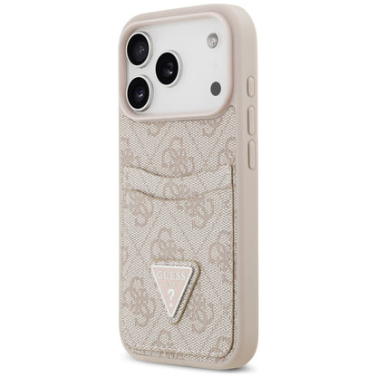 Θήκη για Apple iPhone 18 Pro Max / 17 Pro Max, Guess, 4G Double Card Triangle, Ροζ