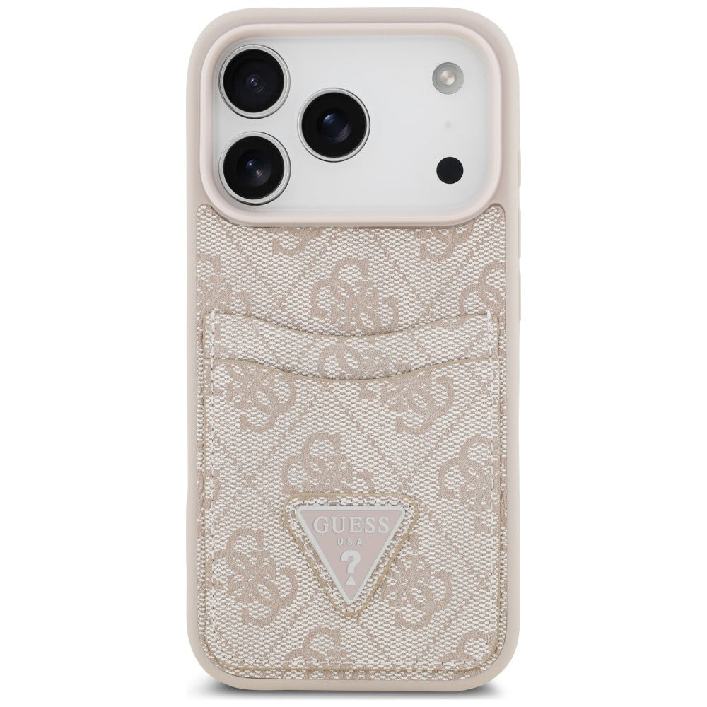 Θήκη για Apple iPhone 18 Pro Max / 17 Pro Max, Guess, 4G Double Card Triangle, Ροζ