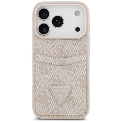 Θήκη για Apple iPhone 18 Pro Max / 17 Pro Max, Guess, 4G Double Card Triangle, Ροζ