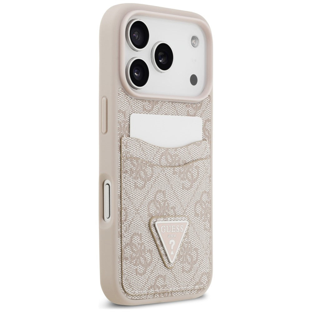 Θήκη για Apple iPhone 18 Pro Max / 17 Pro Max, Guess, 4G Double Card Triangle, Ροζ