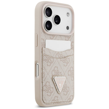 Θήκη για Apple iPhone 18 Pro Max / 17 Pro Max, Guess, 4G Double Card Triangle, Ροζ