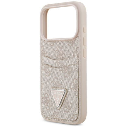 Θήκη για Apple iPhone 18 Pro Max / 17 Pro Max, Guess, 4G Double Card Triangle, Ροζ