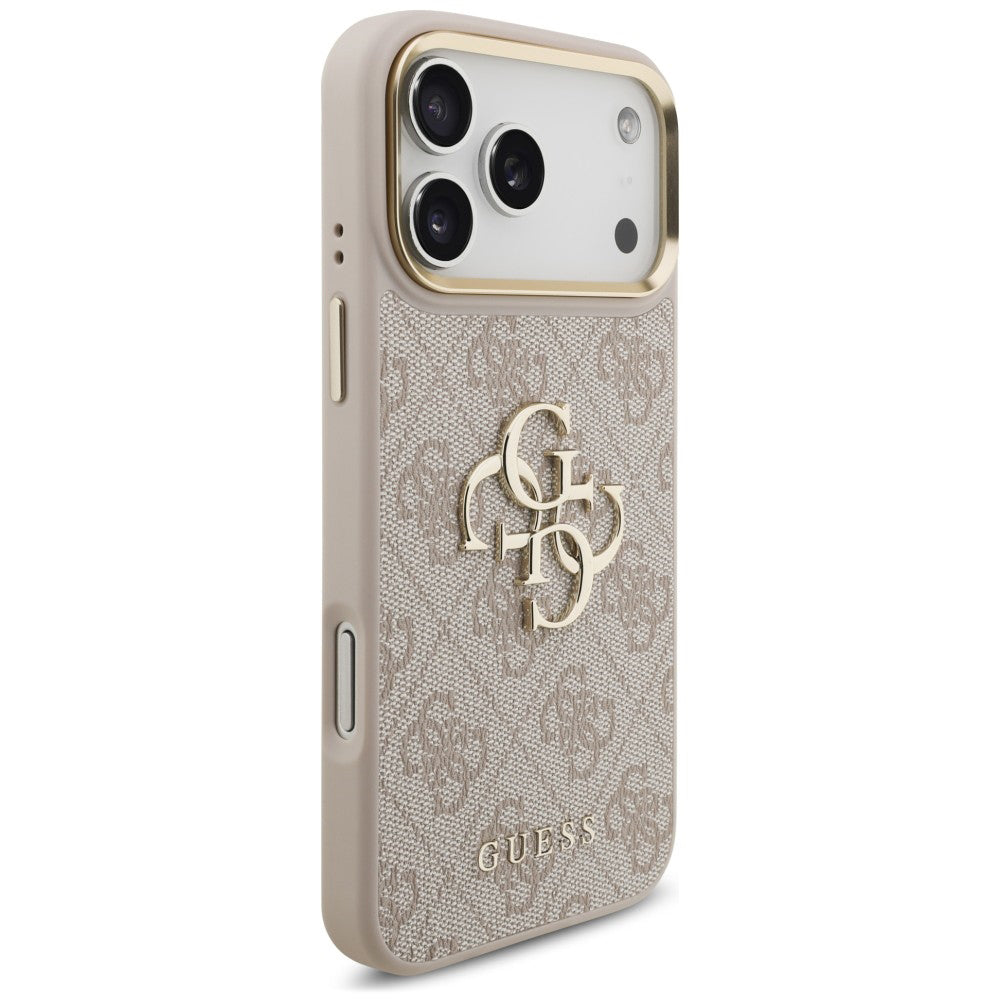 Θήκη για Apple iPhone 18 Pro Max / 17 Pro Max, Guess, Big 4G Classic Logo & Big Strap Metal Buttons, Ροζ