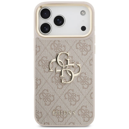 Θήκη για Apple iPhone 18 Pro Max / 17 Pro Max, Guess, Big 4G Classic Logo & Big Strap Metal Buttons, Ροζ