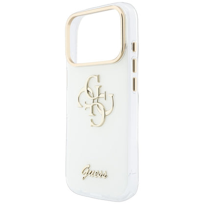 Θήκη για Apple iPhone 18 Pro Max / 17 Pro Max, Guess, IML 4G Metal Script, Λευκό