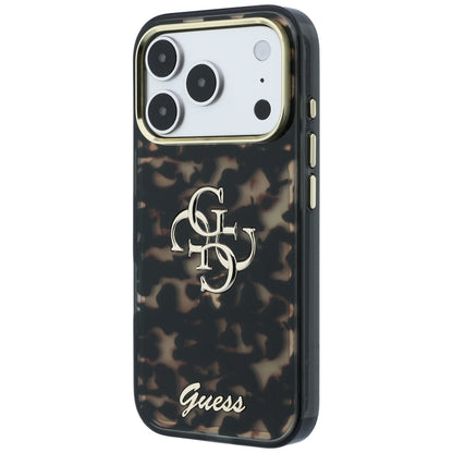 Θήκη για Apple iPhone 18 Pro Max / 17 Pro Max, Guess, IML 4G Metal Script, Καφέ