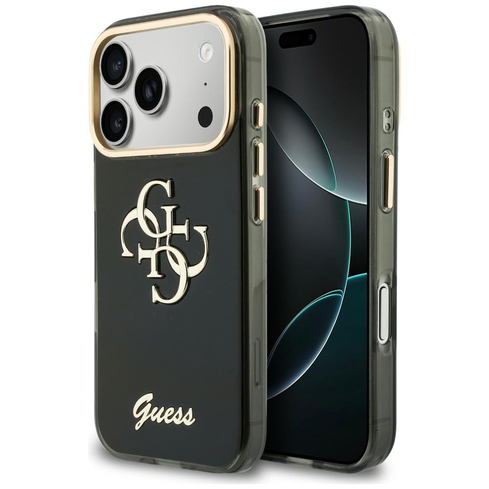 Θήκη για Apple iPhone 18 Pro Max / 17 Pro Max, Guess, IML 4G Metal Script, Μαύρο