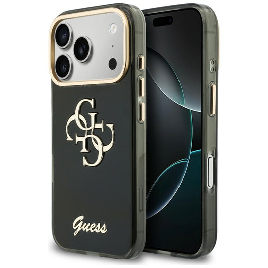 Θήκη για Apple iPhone 18 Pro Max / 17 Pro Max, Guess, IML 4G Metal Script, Μαύρο