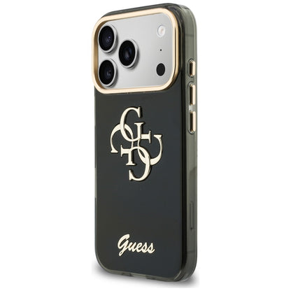 Θήκη για Apple iPhone 18 Pro Max / 17 Pro Max, Guess, IML 4G Metal Script, Μαύρο