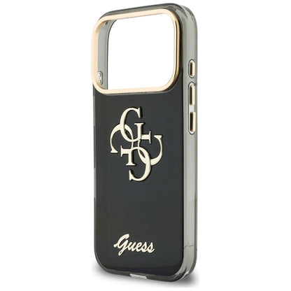 Θήκη για Apple iPhone 18 Pro Max / 17 Pro Max, Guess, IML 4G Metal Script, Μαύρο