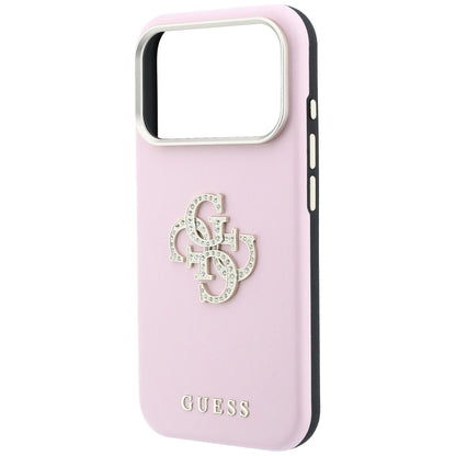Θήκη για Apple iPhone 18 Pro Max / 17 Pro Max, Guess, Smooth Big Strass Logo, Ροζ