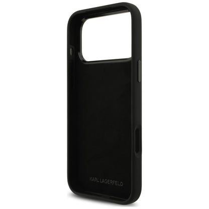 Θήκη για Apple iPhone 18 Pro Max / 17 Pro Max, Karl Lagerfeld, Karl & Choupette Metal Pin, Μαύρη