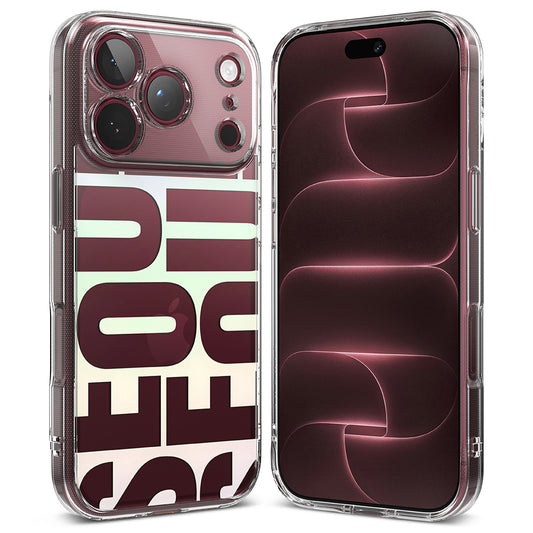 Θήκη για Apple iPhone 18 Pro Max / 17 Pro Max, Ringke, Fusion Seoul, Βυσσινί